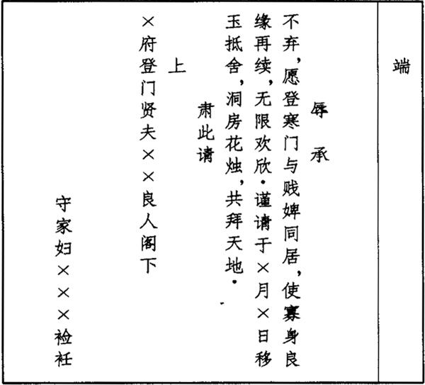 招婿,入赘,招夫柬帖(传统帖式 说明 招婿,入赘,寡妇招夫所行之柬帖